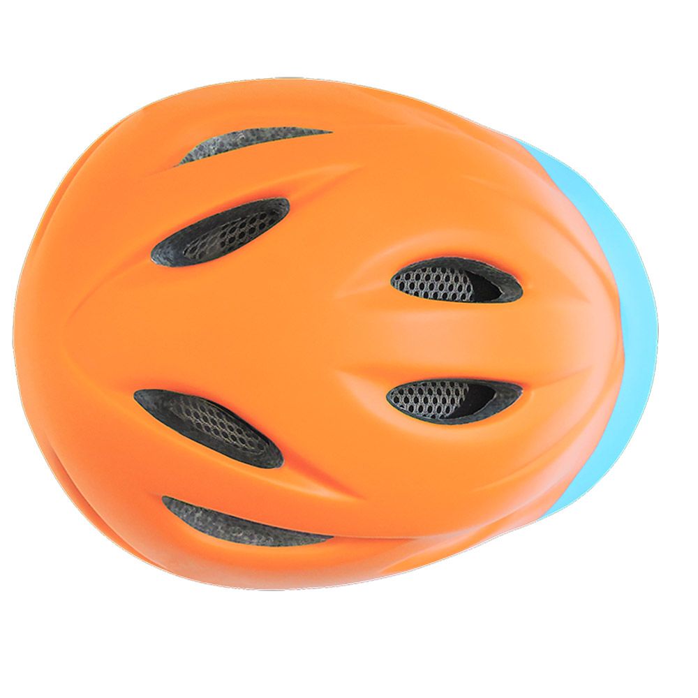 SafeheadTOTS - Toddler Bike Helmet - ORANGE blue - XS