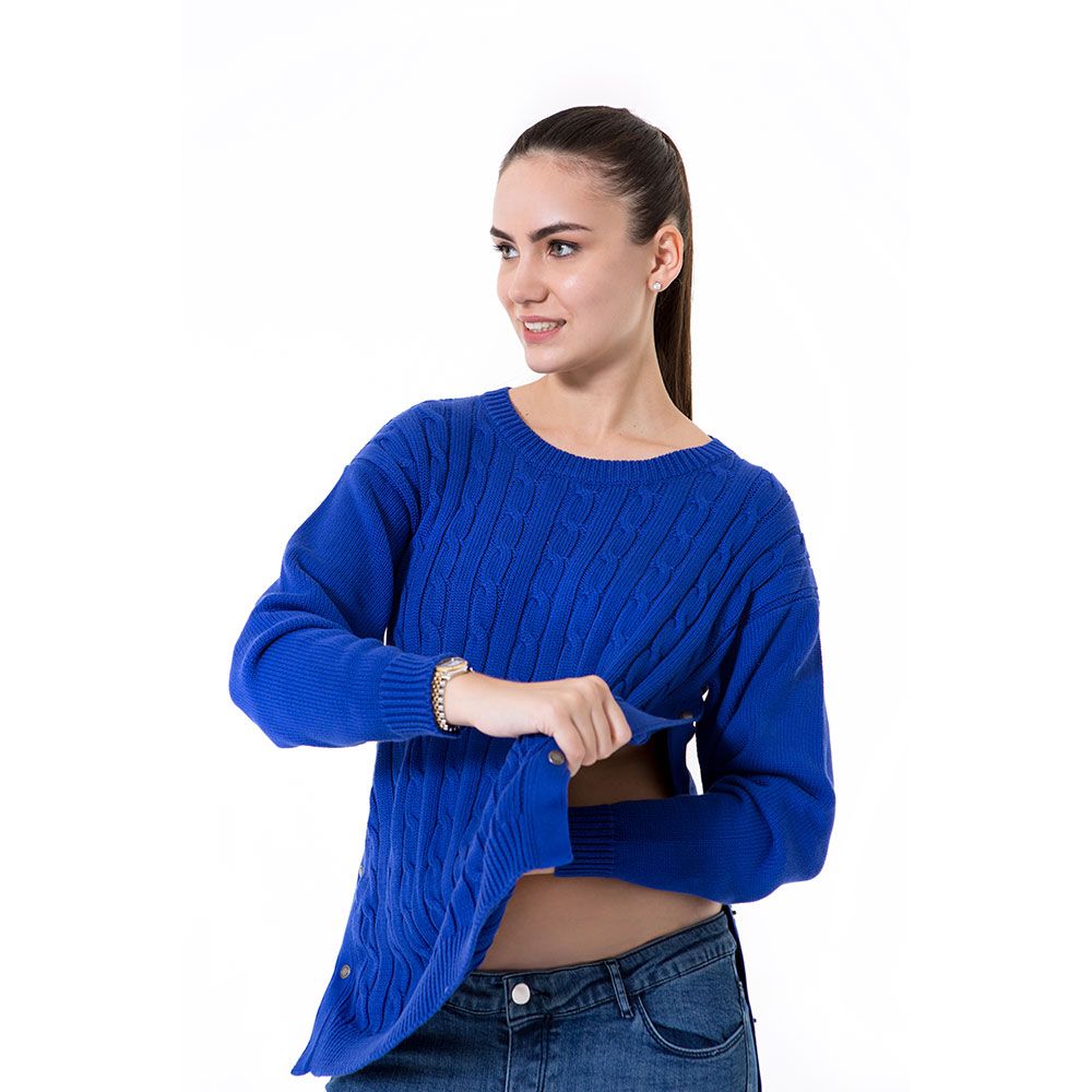 Accouchee - Cozy Strike Saxe Blue Pregnancy/Nursing Knitwear