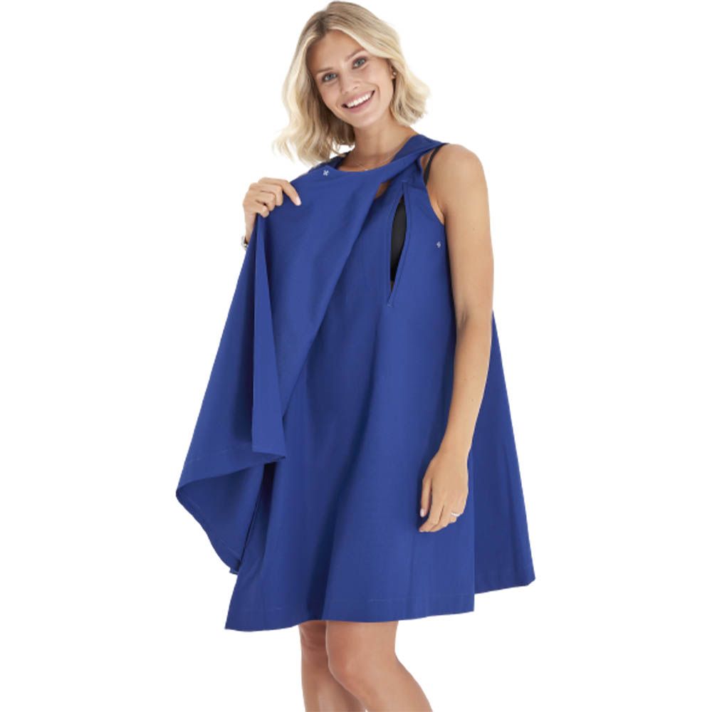 Accouchee - Amaze Mom Friendly Cotton Dress - Blue