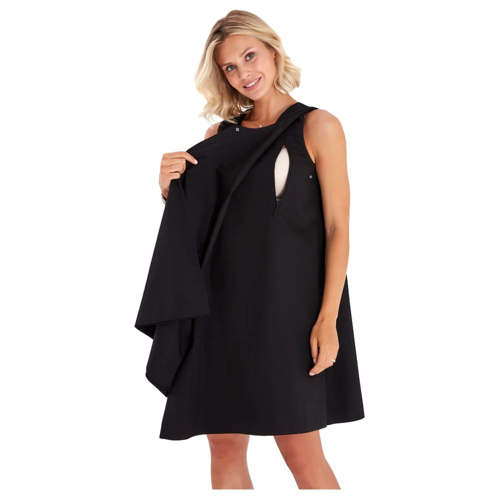 Accouchee - Amaze Mom Friendly Cotton Dress - Black