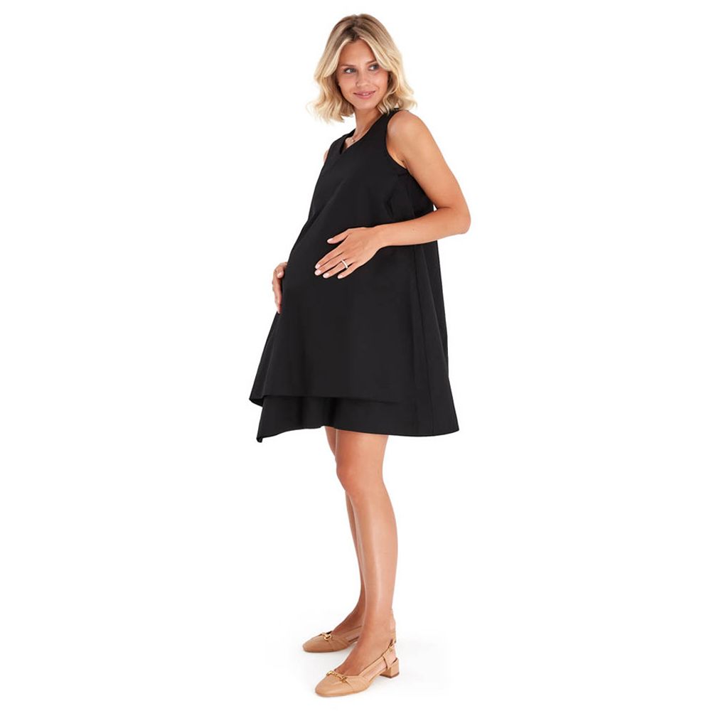 Accouchee - Amaze Mom Friendly Cotton Dress - Black