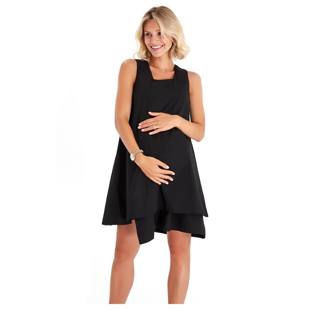 Accouchee - Amaze Mom Friendly Cotton Dress - Black