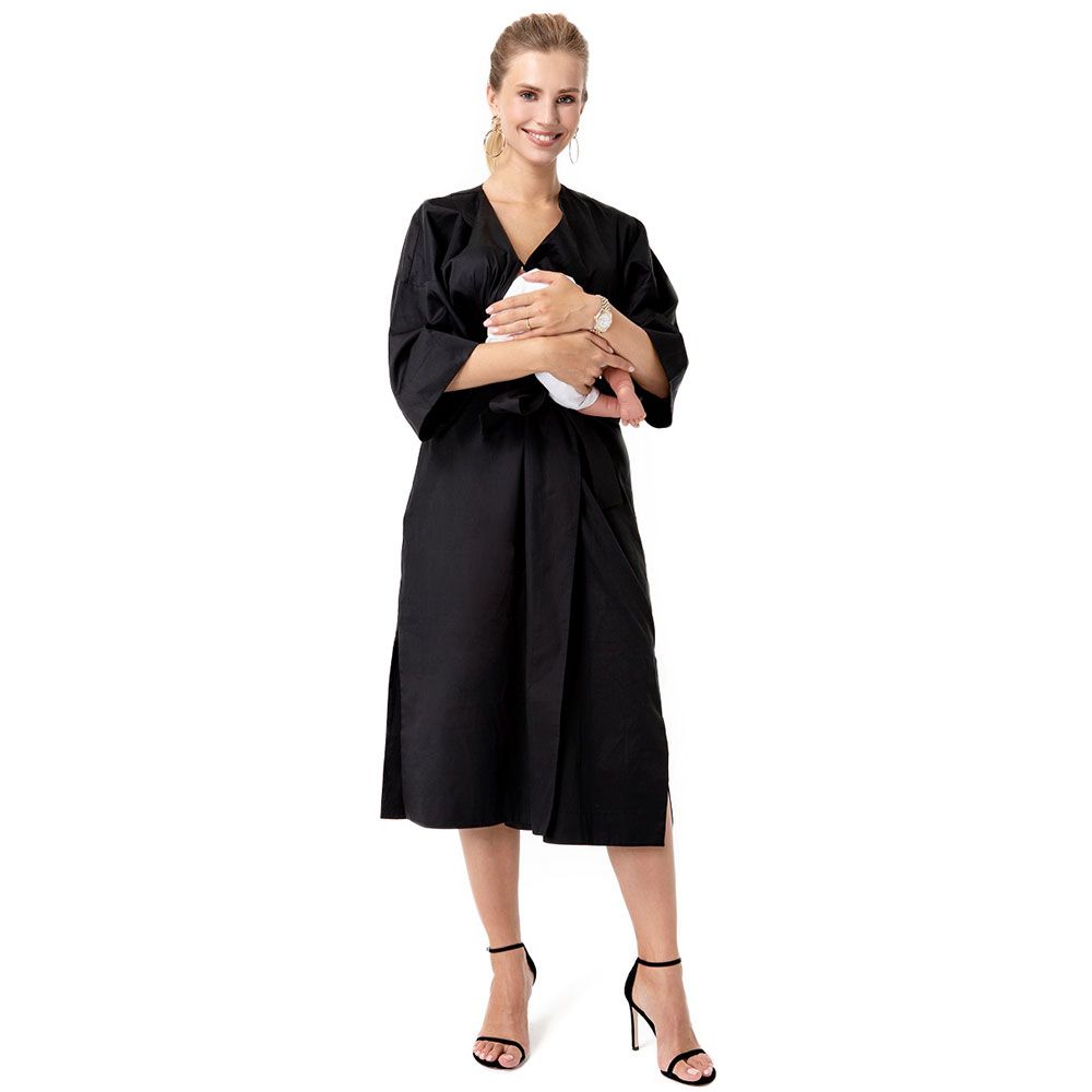 Accouchee - Amaterasu Dress for Pregnancy/Nursing - Black