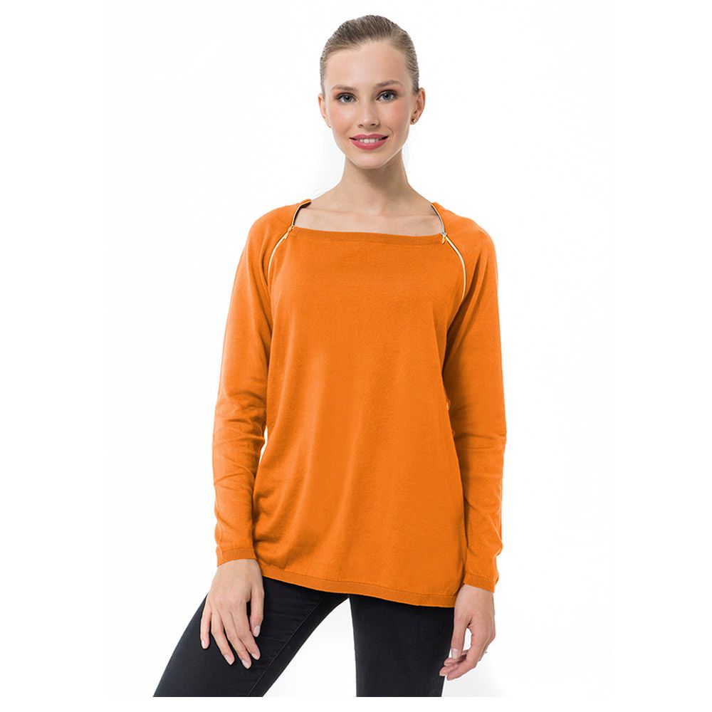 Accouchee - Discrete Orange Pregnancy/Nursing Knitwear