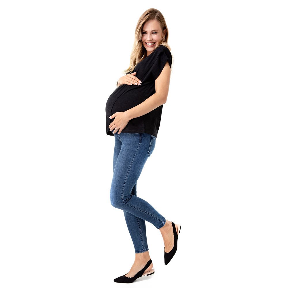 Accouchee - Handy Top for Pregnancy/Nursing - Black