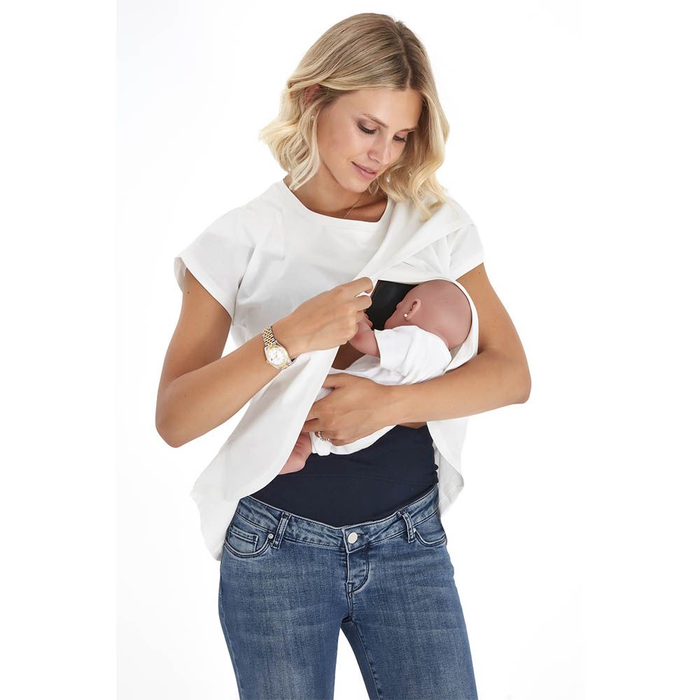 Accouchee - Handy Top For Pregnancy, Nursing Or After - Ecru