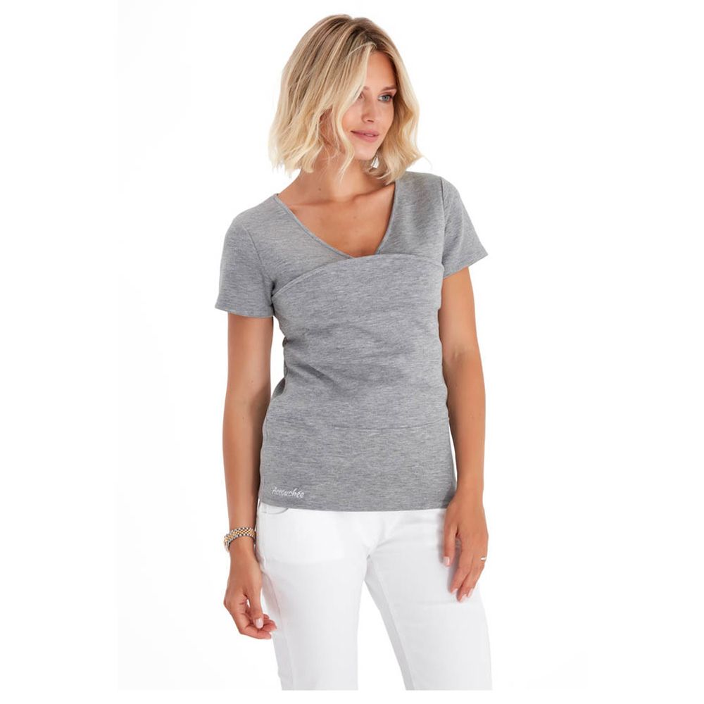 Accouchee - Hands Free T-Shirt For Easy Babywearing - Grey