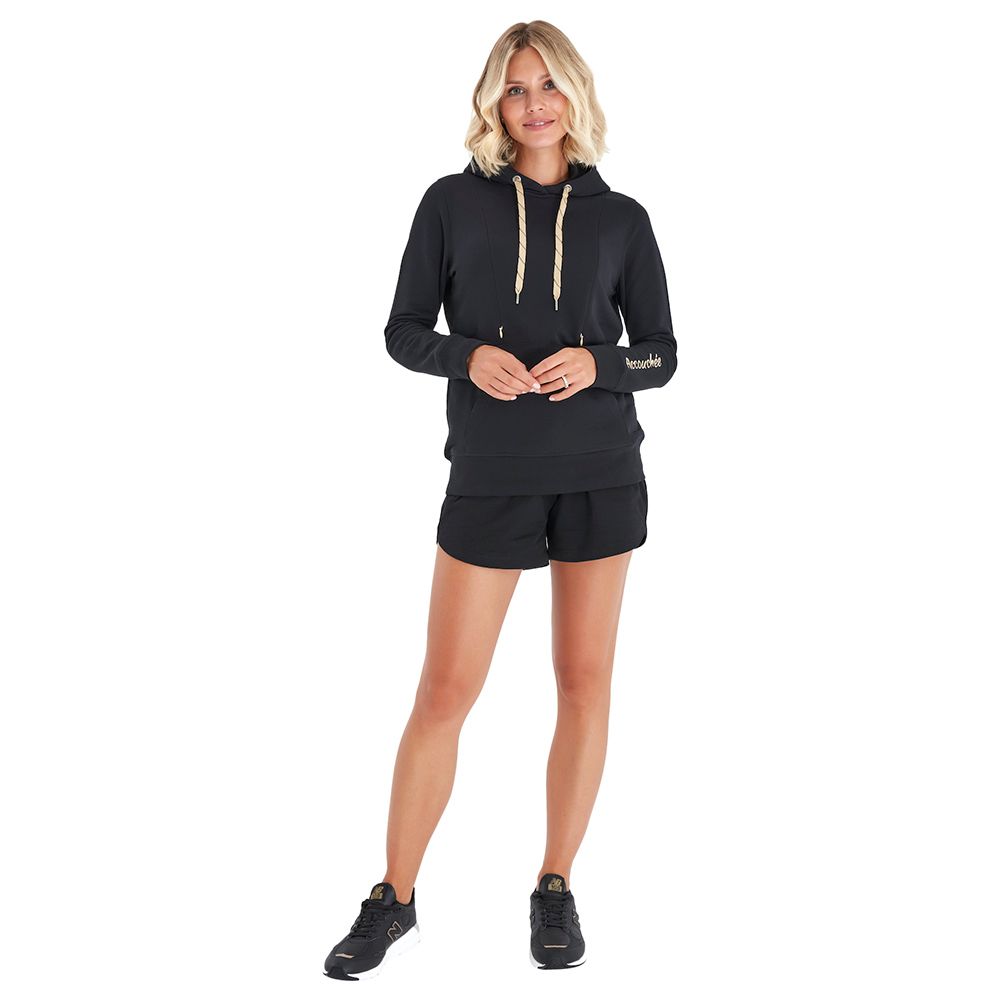 Accouchee - Iconic Sweatshirt for Nursing & Beyond Black