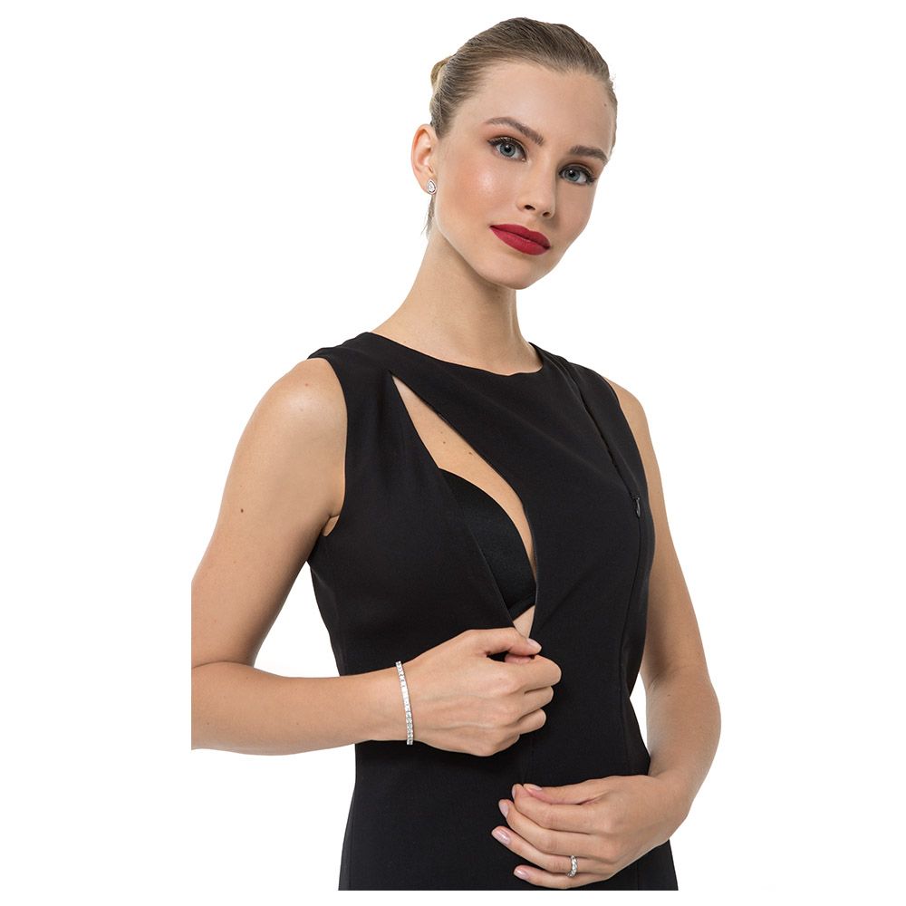 Accouchee - Secret Dress for Pregnancy/Nursing - Black