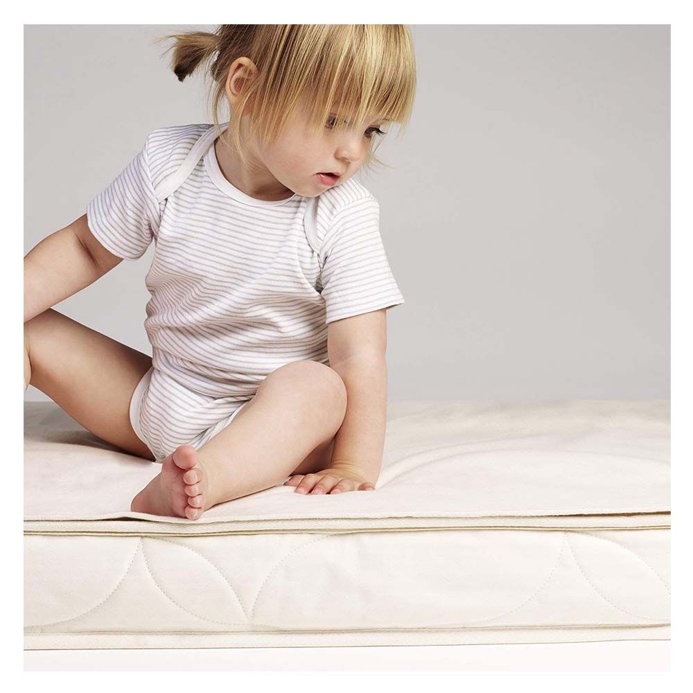 The Little Green Sheep - Waterproof Cot Mattress Protector 60x120cm - White