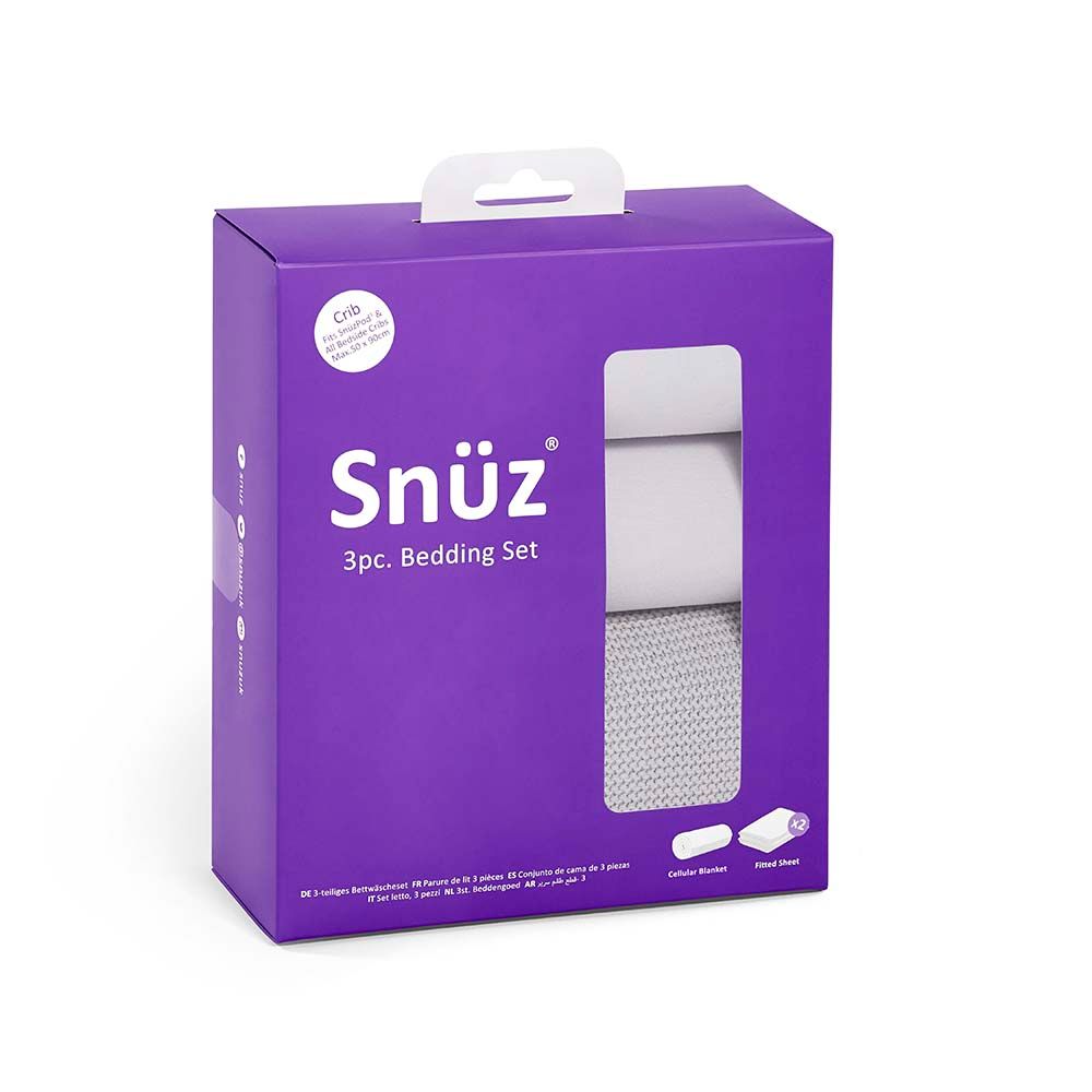 Snuz - SnuzPod Crib Bedding 3pc-Set - Grey