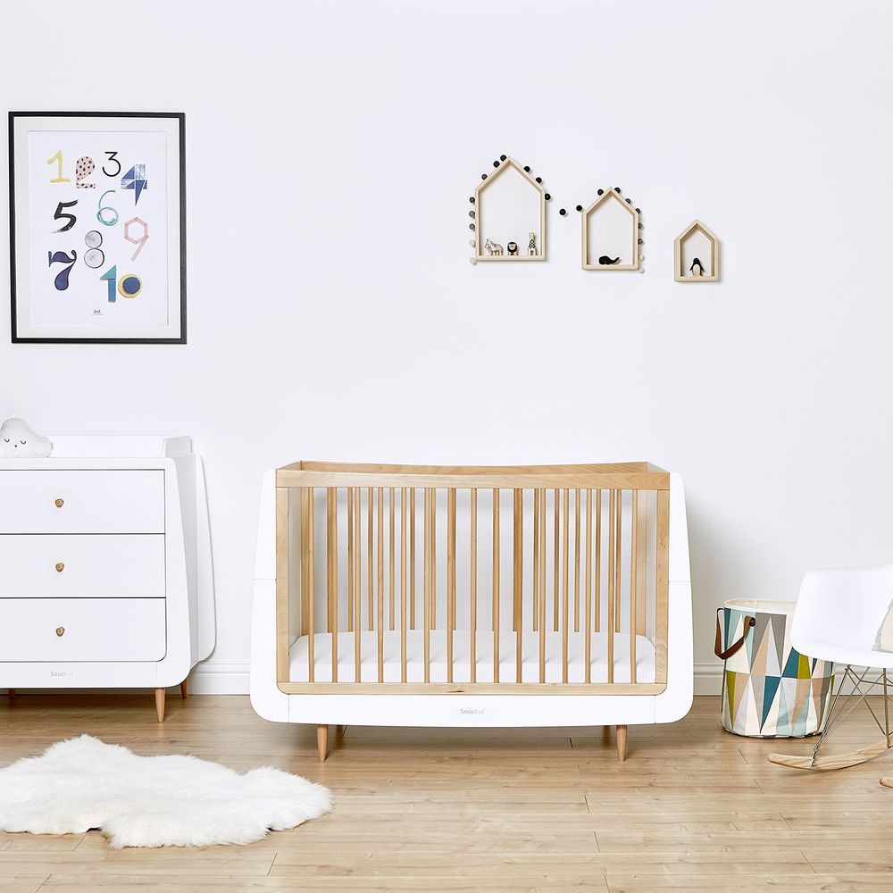 Snuz - Kot Skandi Baby Nursery Wood Furniture 2pc-Set - Natural