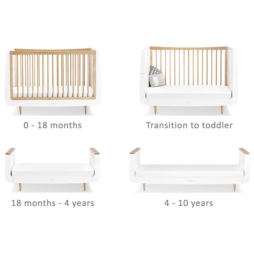 Snuz - Kot Skandi Baby Nursery Wood Furniture 2pc-Set - Natural