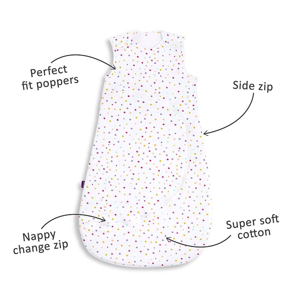 Snuz - SnuzPouch Sleeping Bag 2.5 Tog 0-6M Colour Spots