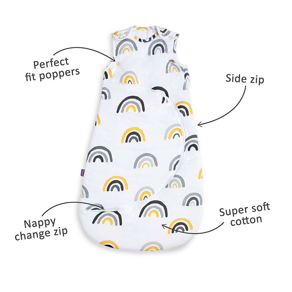 Snuz - SnuzPouch Sleeping Bag 2.5 Tog 0-6M Mustard Rainbow