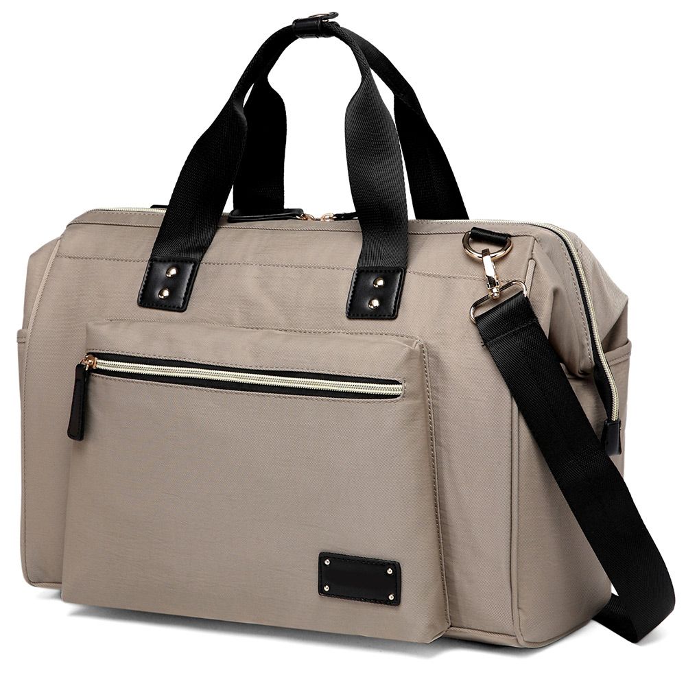 Little Story - Zera Mom Dad Diaper Bag - Beige