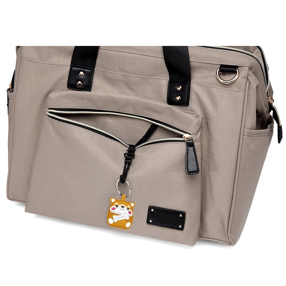 Little Story - Zera Mom Dad Diaper Bag - Beige