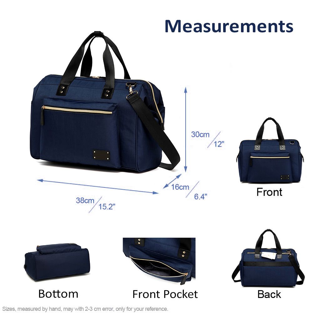 Little Story - Zera Mom Dad Diaper Bag - Navy Blue