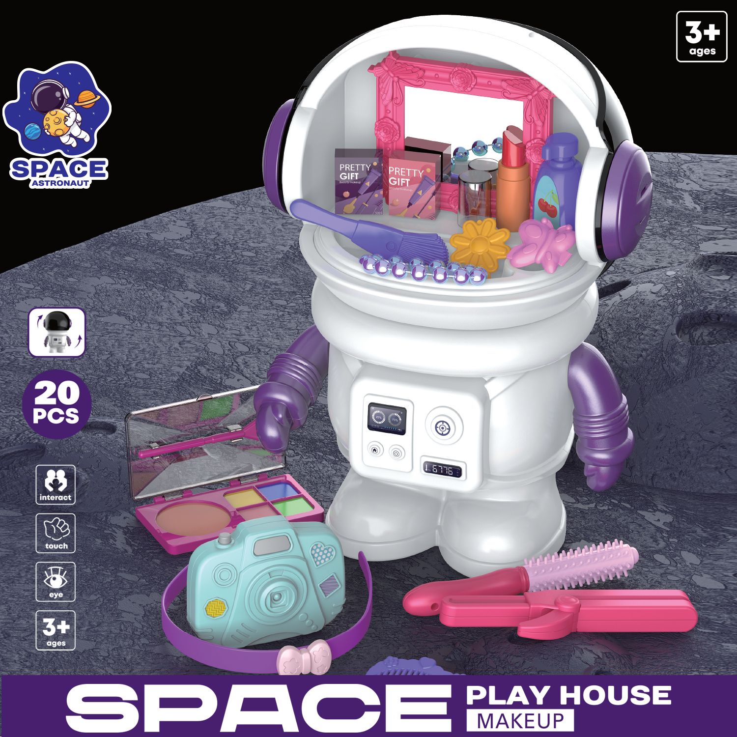 Little Story - Space Play Set - 20pcs - Multicolour