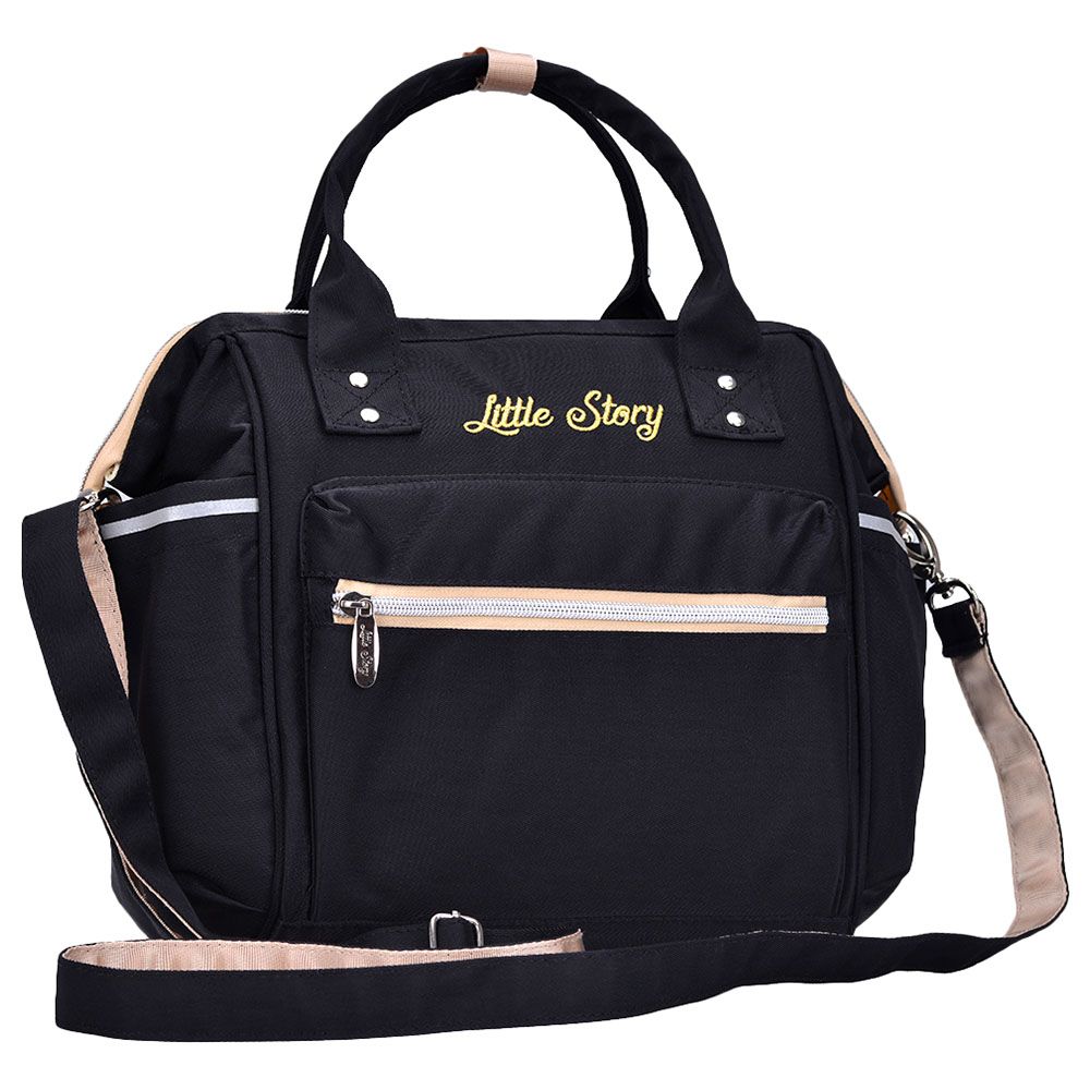 Little Story Ace Diaper Bag - Black