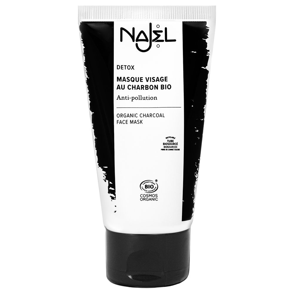 Najel Organic Skincare - Face Mask With Organic Charcoal 75ml