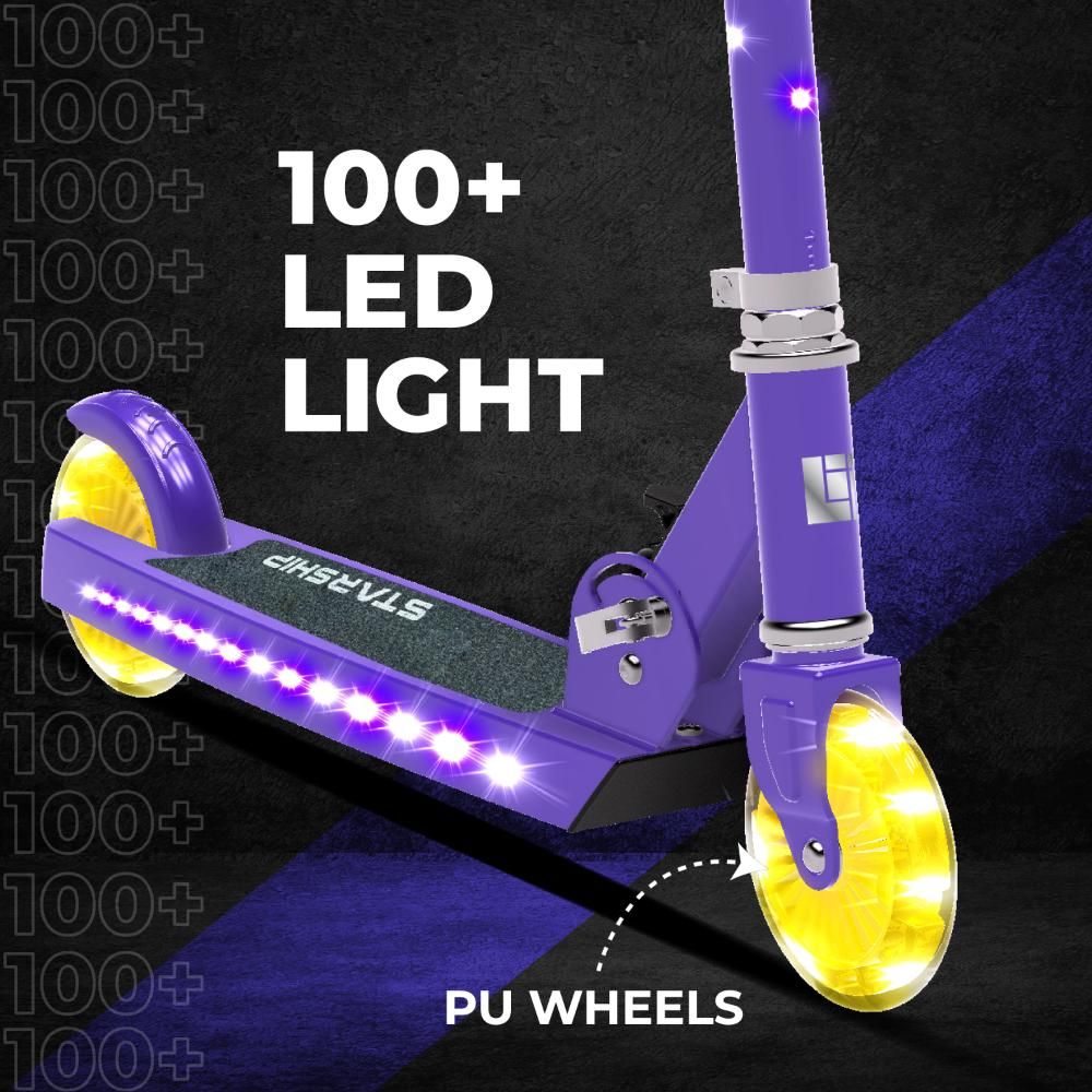 Spartan - Lit Starship LED Light-Up Kick Scooter - Marina Blue