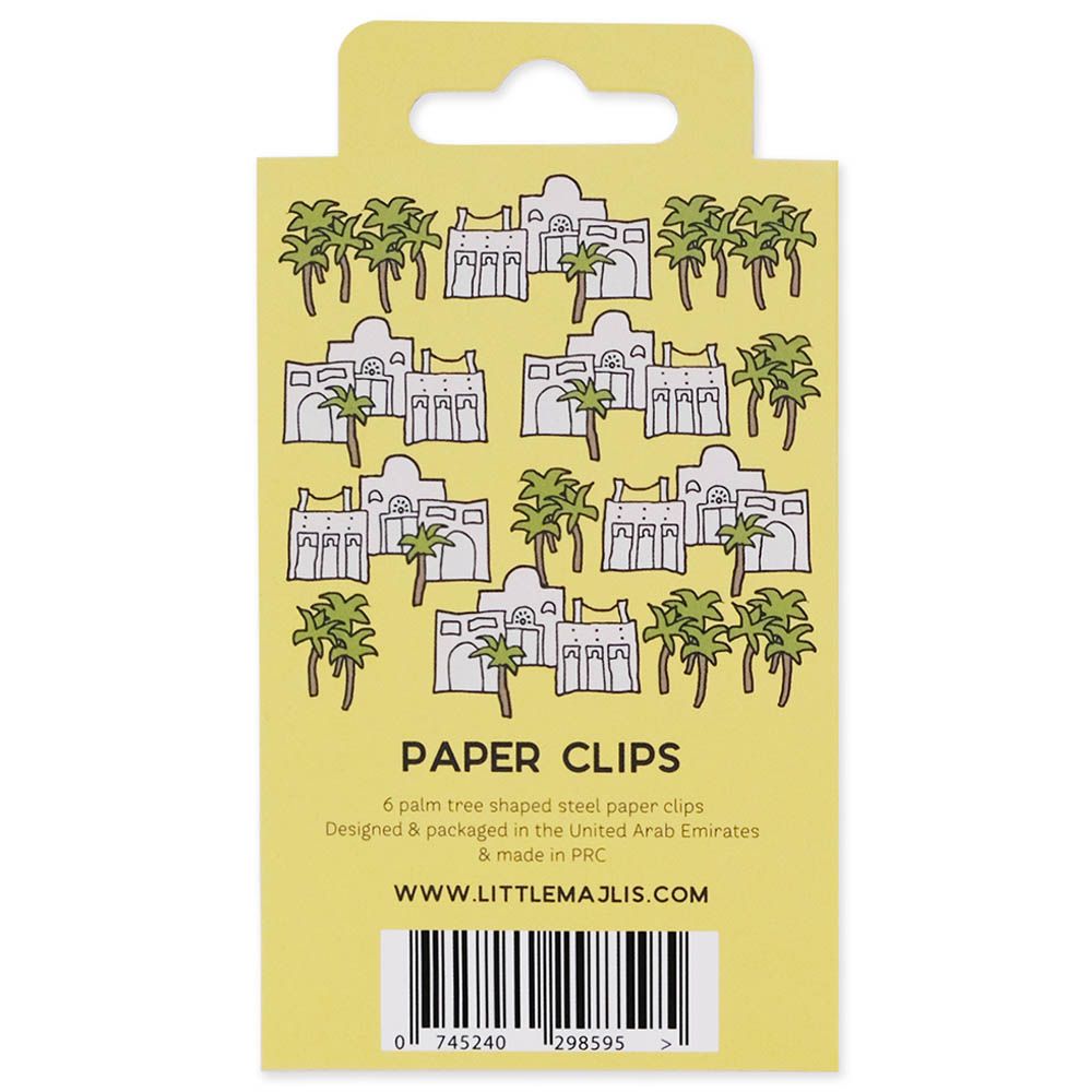 Little Majlis - Palm Tree Paper Clip Set 6pc