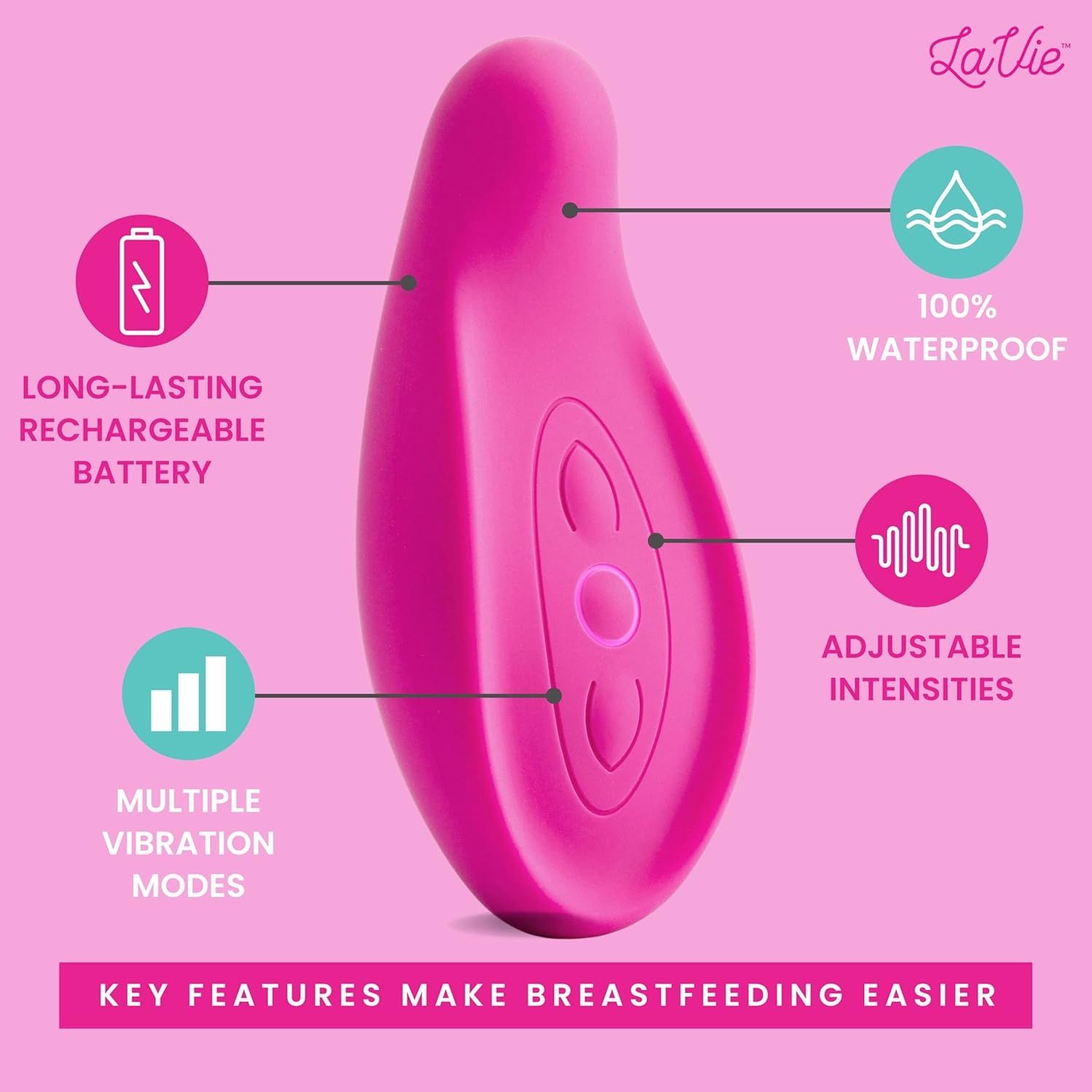 La Vie - Lactation Massager - Rose