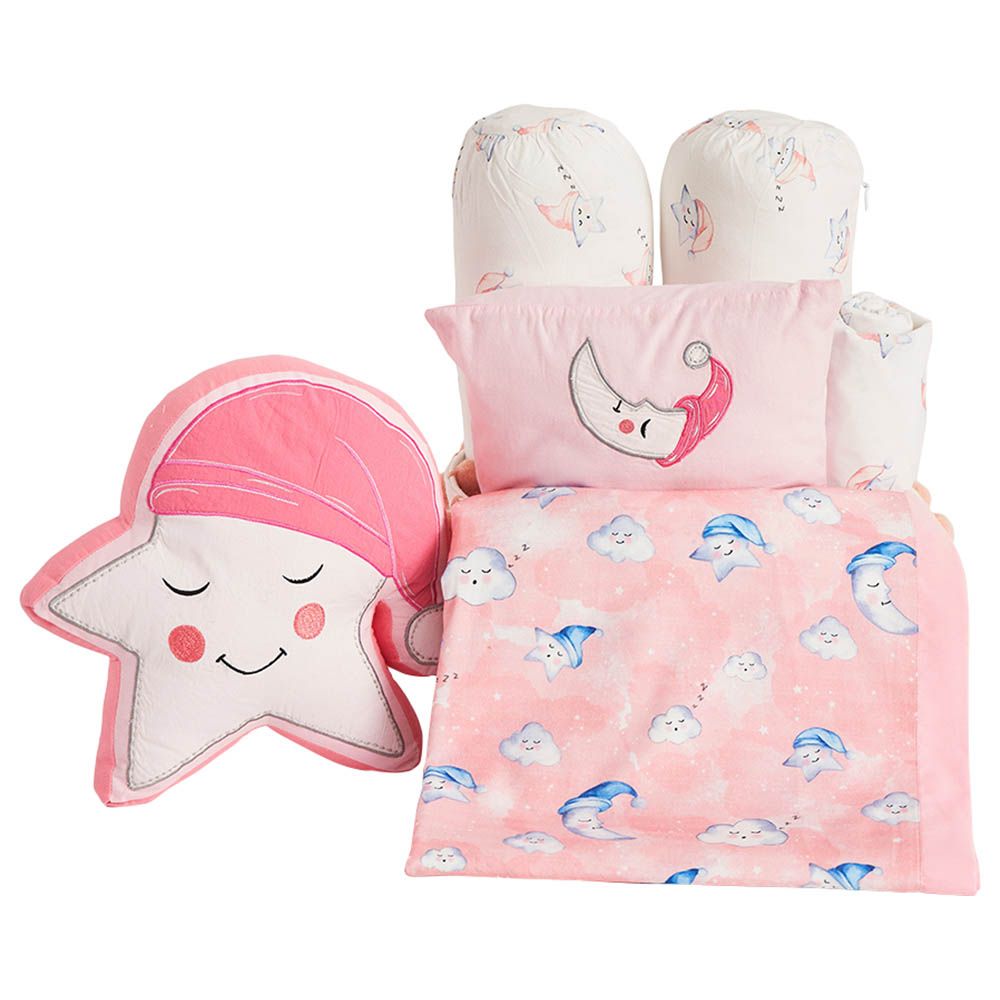 Little West Street - "Rockabye Baby" Hamper w/ Blanket Pink