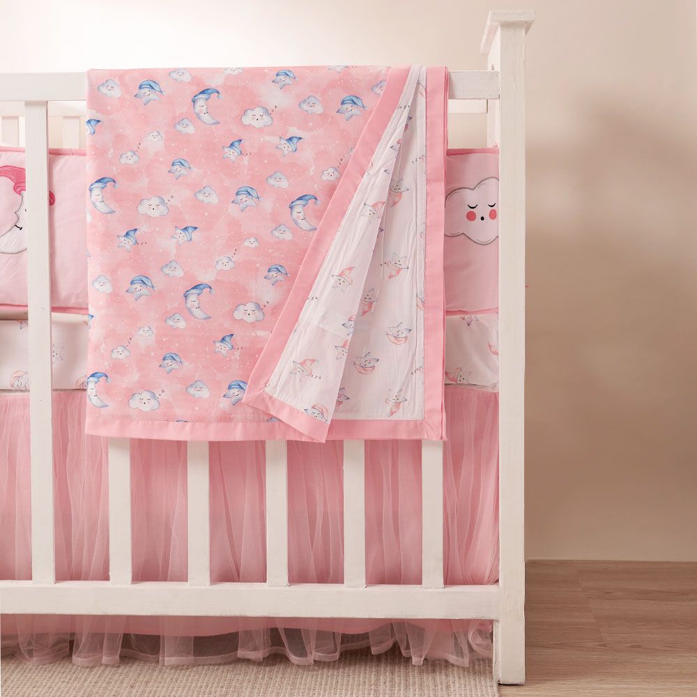 Little West Street - "Rockabye Baby" Hamper w/ Blanket Pink