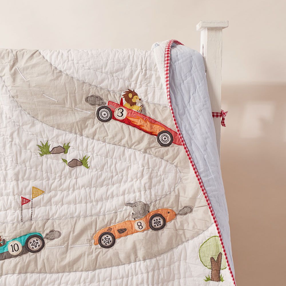 Little West Street - Racing Cars Gift Hamper-6pcs With Quilt