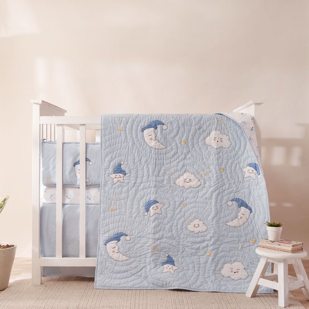 Little West Street - "Night Night" Set w/ Quilt - Blue