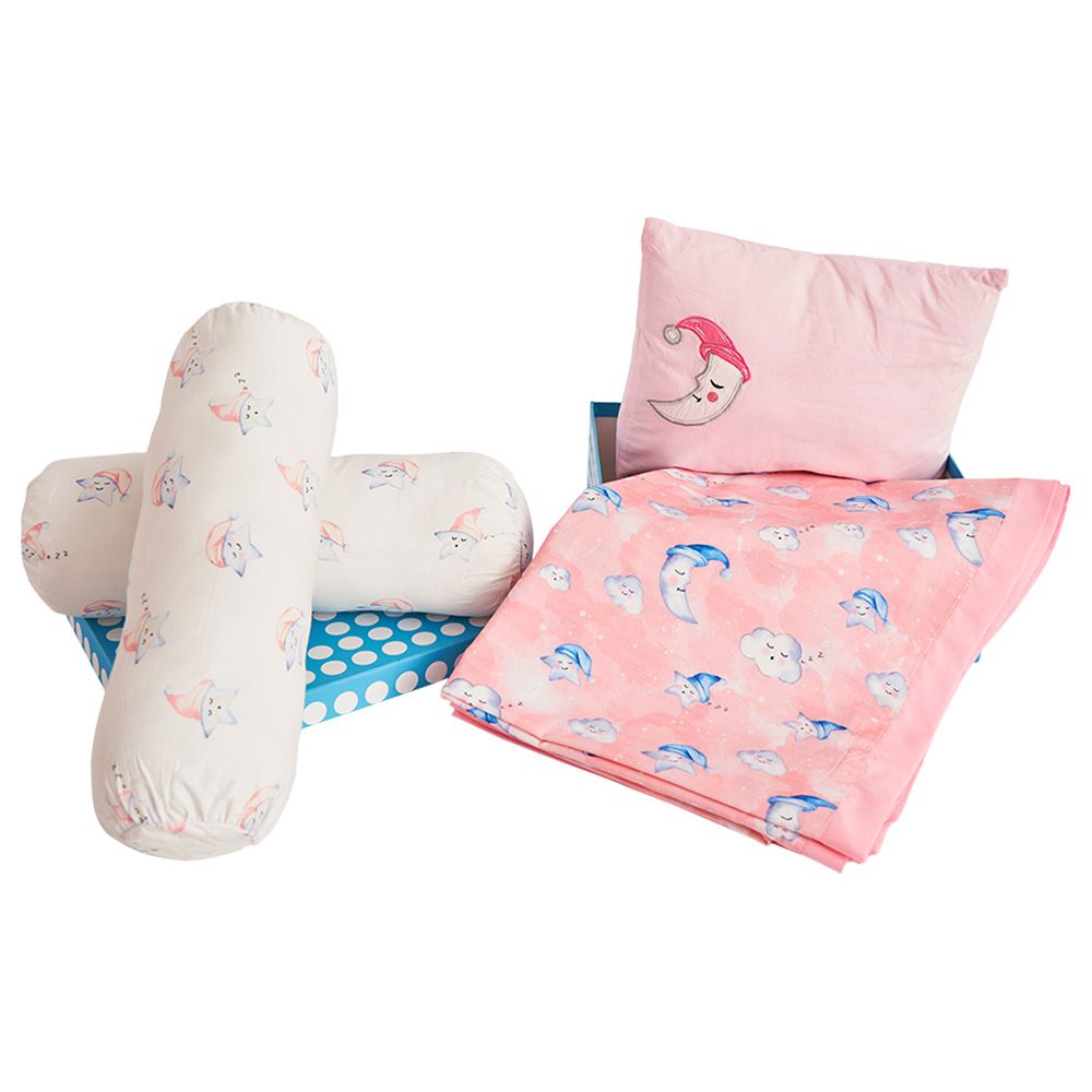 Little West Street - "Night Night" Set w/ Blanket - Pink