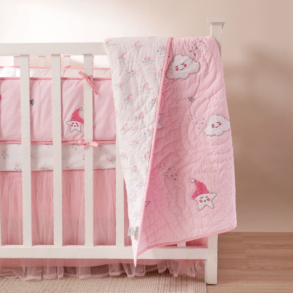 Little West Street - "Night Night" Set w/ Quilt- Pink