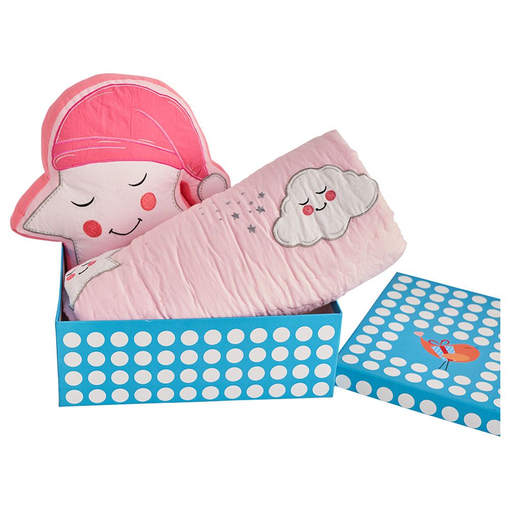 Little West Street - "Snuggle Time" Set w/ Quilt - Pink