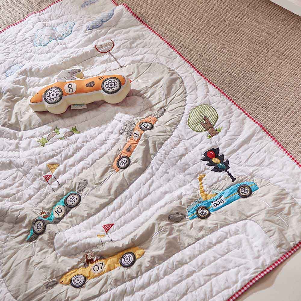 Little West Street - Racing Cars Baby/Toddler Quilt