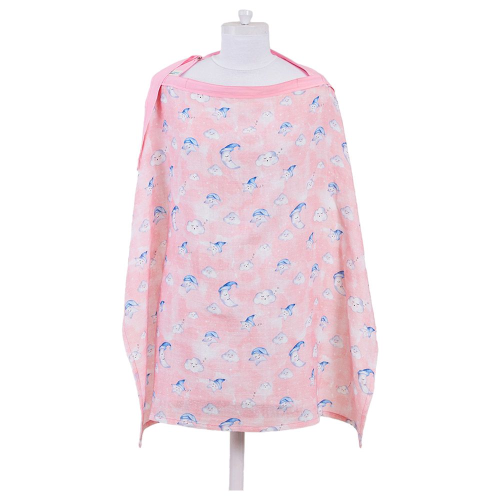 Little West Street - Celestial Pink Muslin Nursing Cover