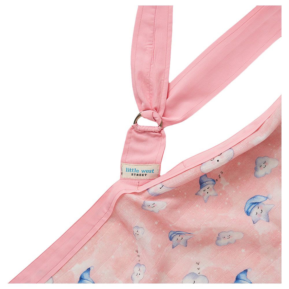 Little West Street - Celestial Pink Muslin Nursing Cover