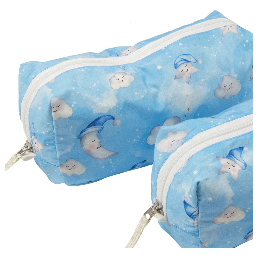 Little West Street - Celestial Blue Travel Pouch (Set Of 2)