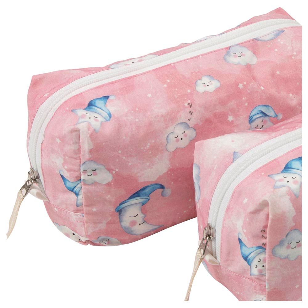 Little West Street - Celestial Pink Travel Pouch (Set Of 2)