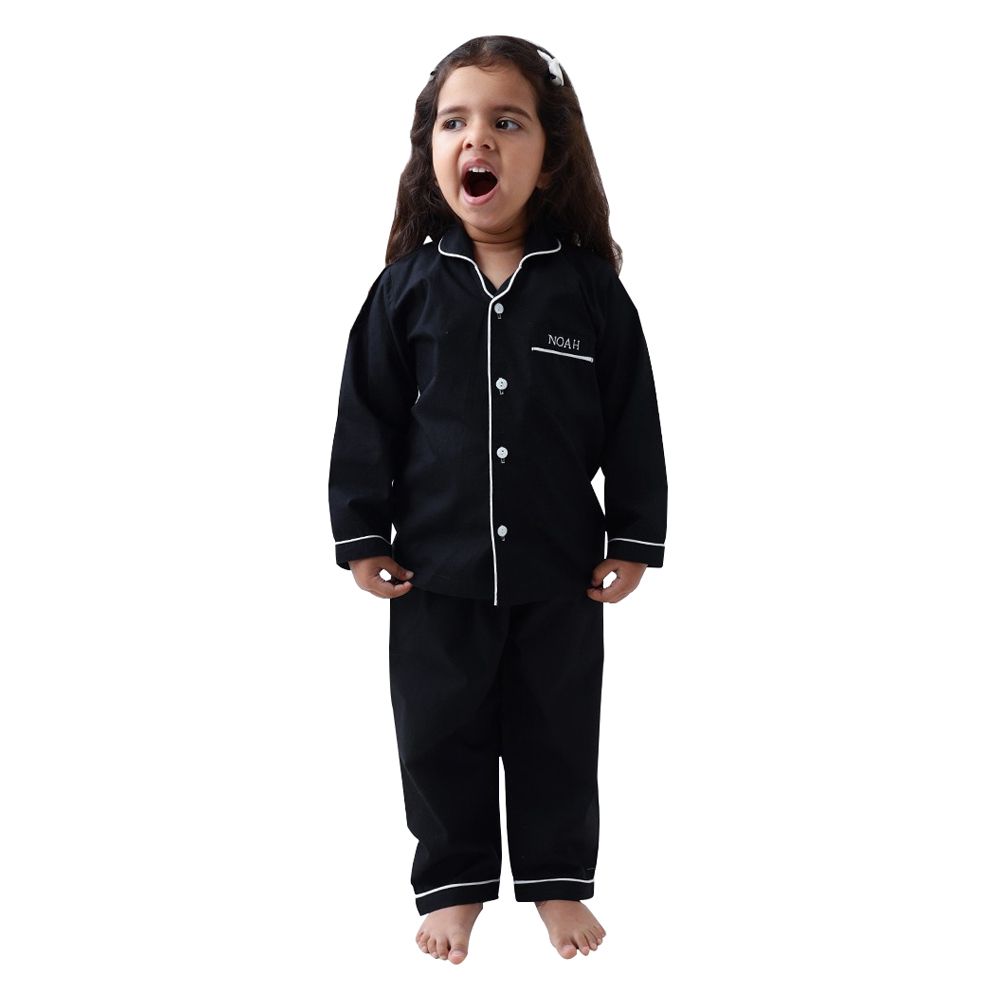 Little West Street Solid Noah Pajama 2-pc Set Navy