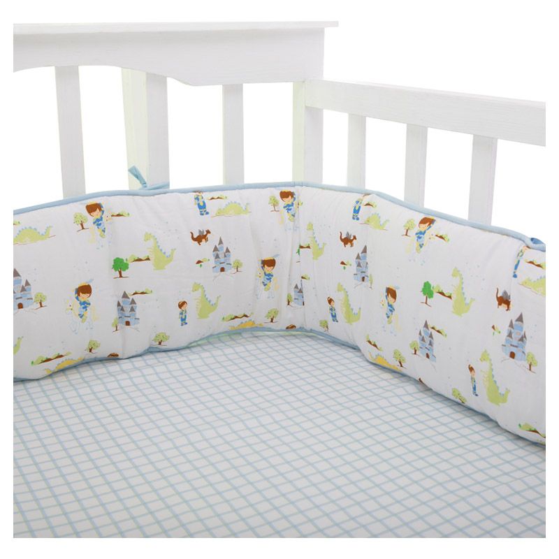 Little West Street - A Prince Organic Reversible Bumper Blue