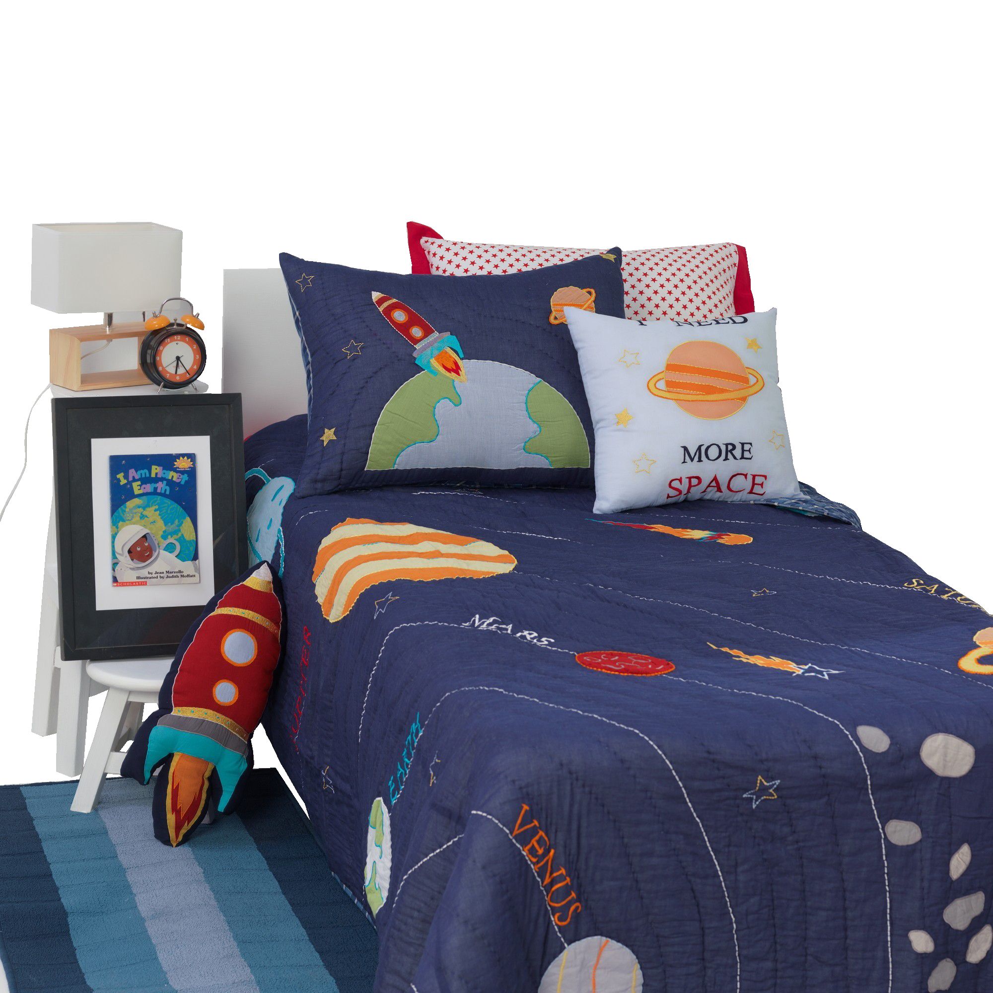 Little West Street - Kids 3,2,1 Blast Off 5-Pcs Bedding Set