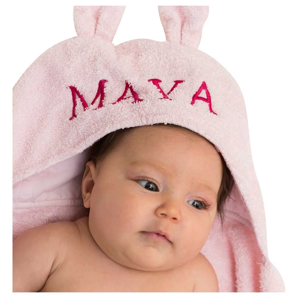 Little West Street - Baby Bunny Towel - Pink