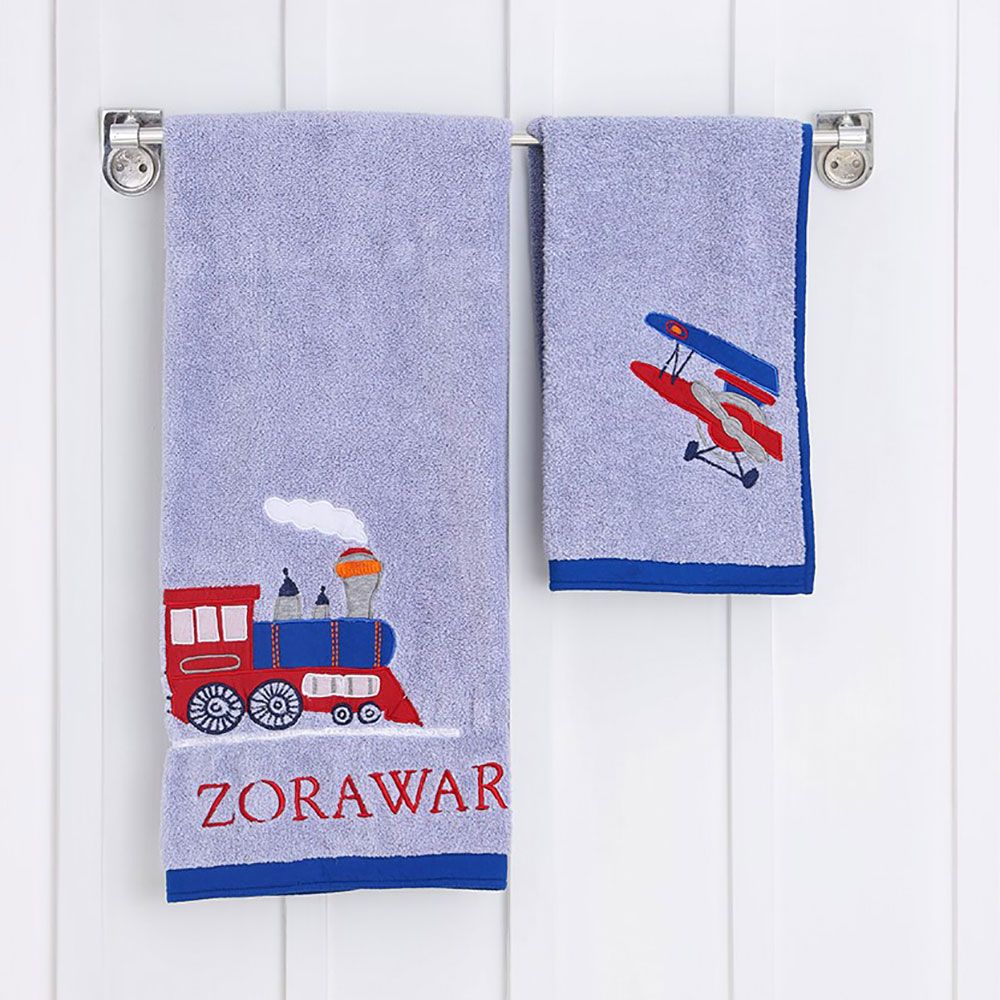 Little West Street - Kids Off We Go Bath & Hand Towel Set