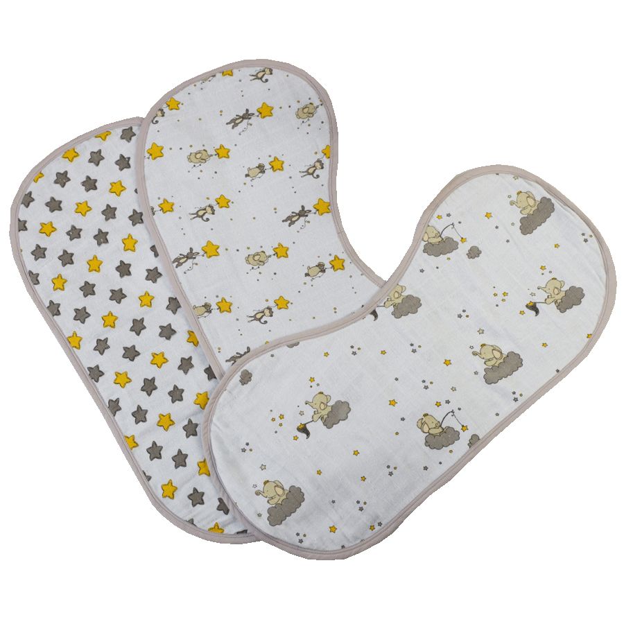 Little West Street - Baby Starry Night Burp Cloth Set