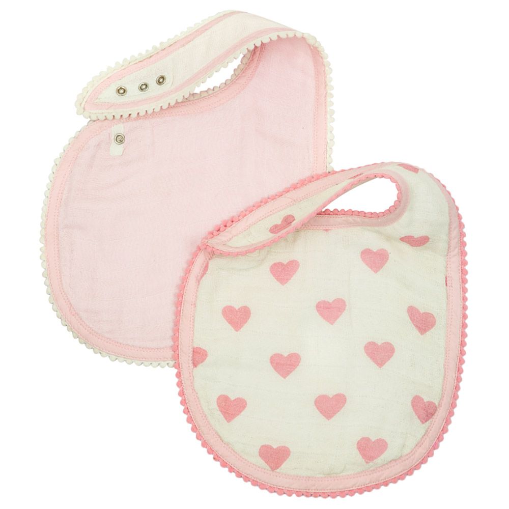 Little West Street - Heart Bib Pack Of 2