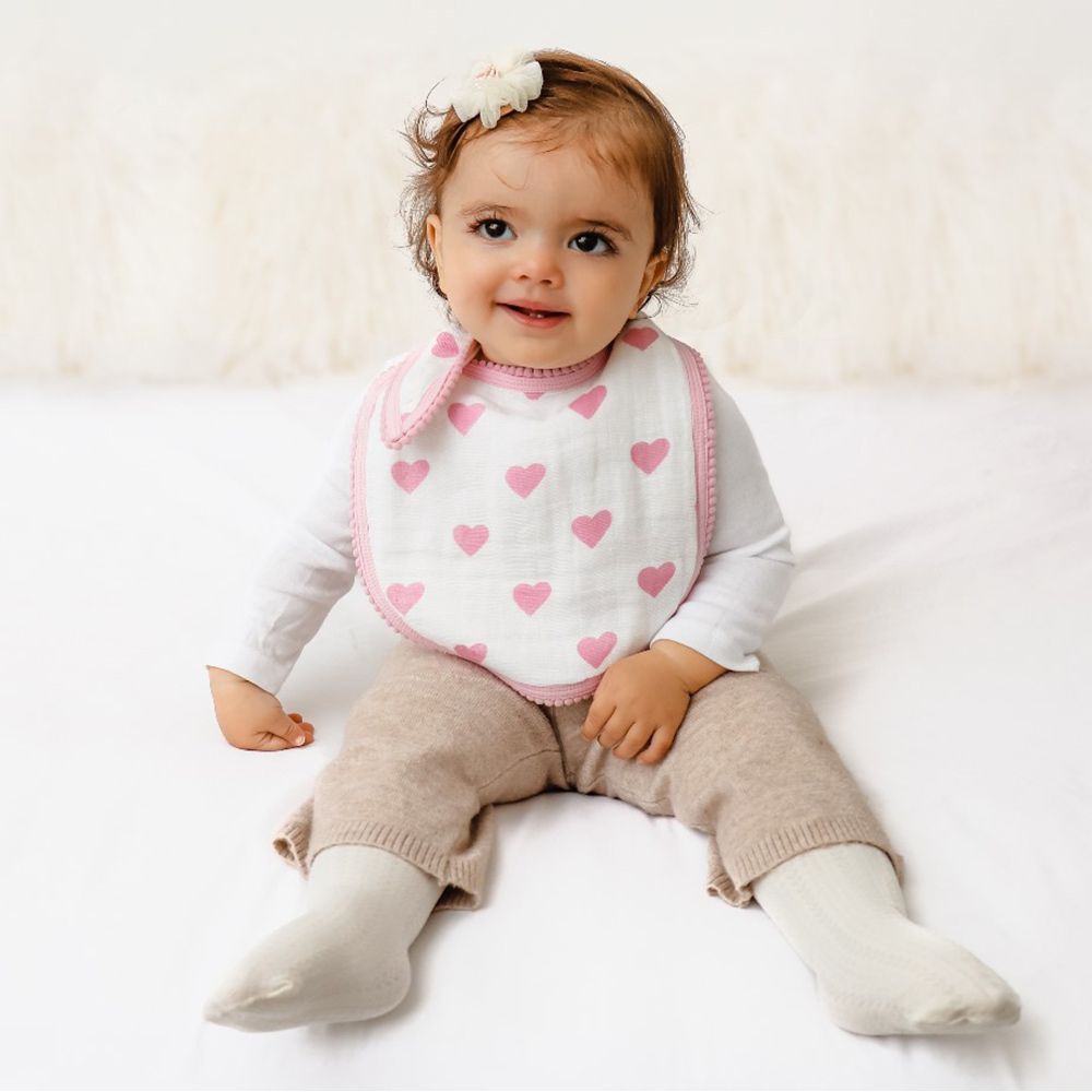 Little West Street - Heart Bib Pack Of 2