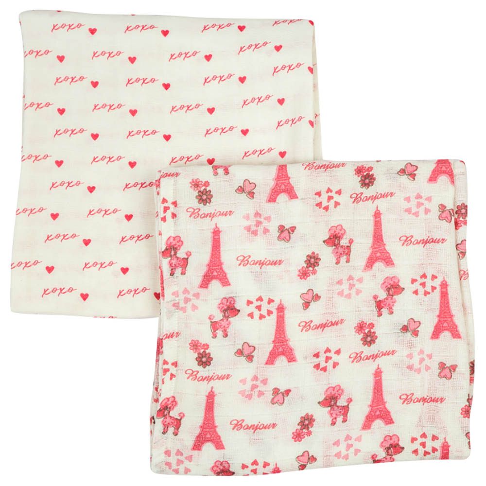 Little West Street - Paris Swaddle Pack Of 2