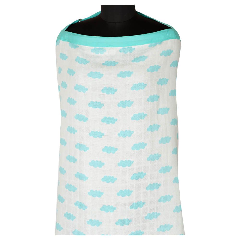 Little West Street - Clouds Muslin Nursing Cover